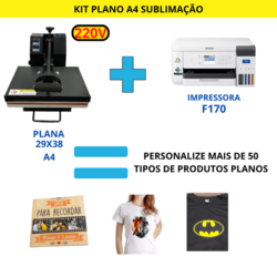 Kit Plano A4 - Completo impressora e prensa 29x38