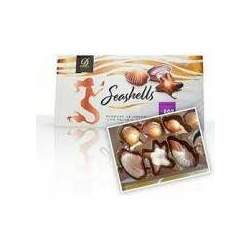 Bombons Seashells de Chocolate Belga com Avelãs 250 g - Importado da Bélgica