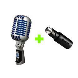 Kit Microfone SUPER55 Interface de áudio MVX2U Shure