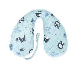 Almofada de Pescoço para Bebê Bichos Azul Baby Joy Premium