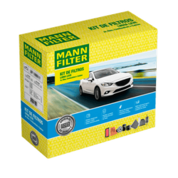 Kit de Filtros Hyundai Hb20 1 6 16V 2013 a 2019 Ar Condicionado Cabine Combustível e Óleo Mann Filter SP110634