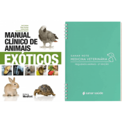 Manual Clínico De Animais Exóticos, 1ª Edição 2023 Sanar Note Medicina Veterinária Pequenos Animais, 2ªEdição