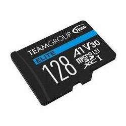 OPEN BOX Cartão de memória microSDXC 128GB TeamGroup Elite (UHS-I, U3, A1, V30 c/ Adaptador) - TEAUSDX128GIV30A103