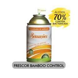 Aerossol Sensações - Frescor de Bamboo Control - Alcool 70% e contém Bactericida