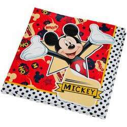 Festa Mickey Mouse - Guardanapo Estampado Mickey Clássico - 16 Un