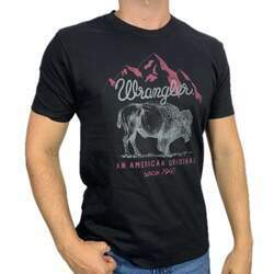 Camiseta Country Wrangler Estampada Masculina