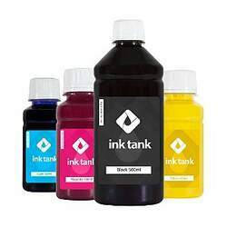 Kit 4 Tintas para Epson L805 Sublimatica Black 500 ml e Coloridas 100 ml Bulk Ink - Ink Tank