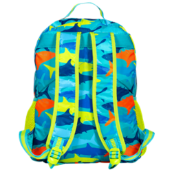 mochila com lancheira escolar infantil tubarao colorido tip top