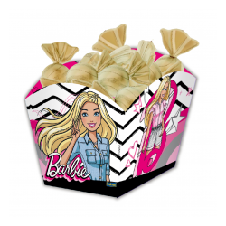 Cachepot com 8 unidades - Barbie - Festcolor