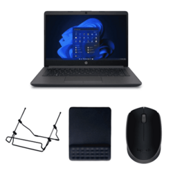 Kit Notebook HP 240 G8 Mousepad AC365 Multilaser Mouse sem fio M170 Suporte para Notebook SN-1266