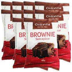 Brownie Sem Glúten, Sem Açúcar Celivita contendo 10 unidades de 40g cada