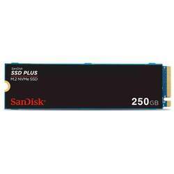 SSD 250GB M 2 2280 NVMe PCIe Gen 3 0 Sandisk Plus, Leitura/Gravação 2400/1500MB/s, SDSSDA3N-250G-G26