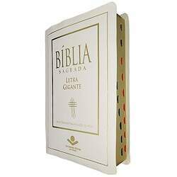 Bíblia Sagrada Letra Gigante NTLH Índice Lateral Capa Branca - SBB