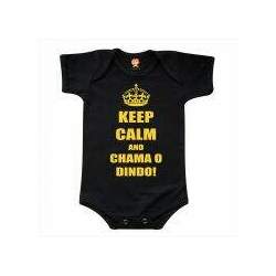 Body de Bebê ou Camiseta Keep Calm And Chama o Dindo