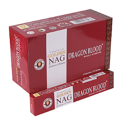 Incenso Indiano Golden Nag Vijayshree - Box Com 12 - Dragon Blood