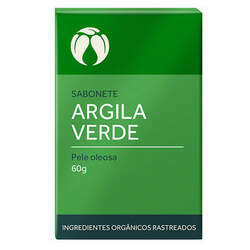 Sabonete Argila Verde - Pele Oleosa (60g) - Cativa Natureza
