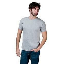 Camiseta Básica Masculina T-Shirt Algodão Cinza
