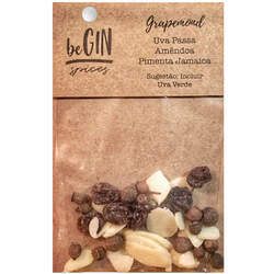 Especiarias para Gin Tônica Begin Spices Grapemond (Uva Passa, Amêndoa e Pimenta Jamaica) 8g
