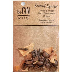 Especiarias para Gin Tônica Begin Spices Coconut Espresso (Grãos de Café, Coco Queimado e Cravo) 6g