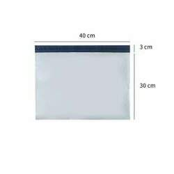 Envelope Plástico de Segurança 40x30 cm COEX Branco com Aba Adesiva (c/ 250 Unid)