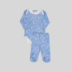 Pijama Pima Ondas Baby - Calça e Manga Longa