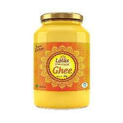 Manteiga Ghee Lotus - Pote vidro 3kg Ghee Puro sem Conservantes e Misturas