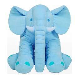 almofada elefante gigante azul buba 60cm