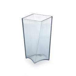 Vaso Elegance Torcido Cristal Incolor 19,5cm x 10cm