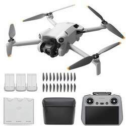 Drone Dji Mini 4 Pro Fly More Combo Plus Com Controle Rc 2 - Bateria 45 Mins