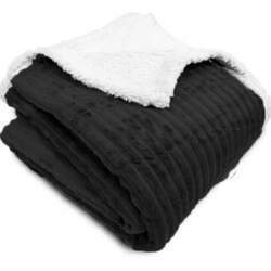 Cobertor Queen Boreal Soft e Sherpa 01 Peça - Preto