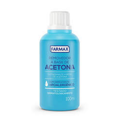 Removedor de esmalte Farmax Acetona Fácil remoção 100ml