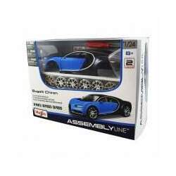 Kit de Montar Carro Bugatti Chiron - Azul - 1:24 - M