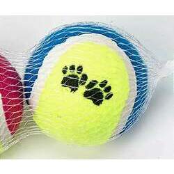 Kit 2 Brinquedo Bola Tênis Médio Sortidas para Cães Chalesco