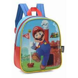 Mochila Escolar Pequena Super Mario Bros Vermelho