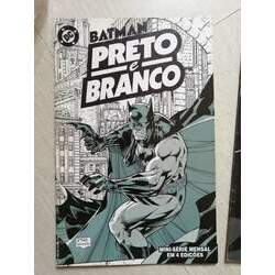 4 HQs Batman Preto e Branco mini-série mensal em 4 edições - Dc Comics 1 a 4