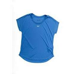 Camiseta Mizuno Esportiva Manga Curta Feminina 4146498 Azul