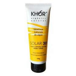 Khor Protetor Solar Facial e Corporal Natural e Vegano FPS 30 UVA/UVB 100g