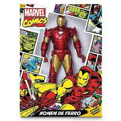 Boneco Marvel Homem de Ferro Comics Mimo Brinquedos