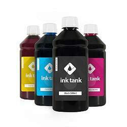 Kit 4 Tintas para HP Black Pigmentada 21 e Colorida Corante 22 Ink Tank 500 ml - Ink Tank
