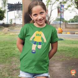 Camiseta Infantil ou Body Torcedora Brasil