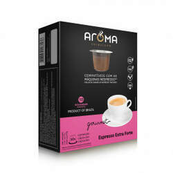 Cápsulas de Café Espresso Extra Forte Aroma - Compatíveis com Nespresso - 10 un