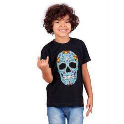 Camiseta Infantil Caveira Mexicana Jaguar