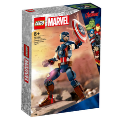 76258 LEGO SUPER HEROS MARVEL Figura de Construção do Capitão América