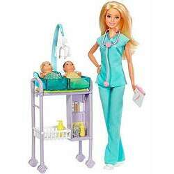 Barbie Médica Pediatra 2 Bebe Acessórios Mattel