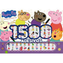 Prancheta para Colorir com 1500 Adesivos - Peppa Pig
