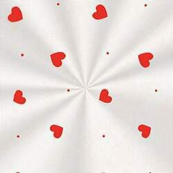 Saco Decorado Love Vermelho - 15x29cm - 100 unidades - Cromus - Rizzo Embalagens