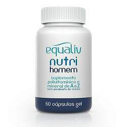 Nutri Homem Polivitamínico de A a Z Equaliv 60 cápsulas gel