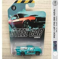 Miniatura 1:64 - Pick-up Fig Rig Azul - Steel Car Garagem SA