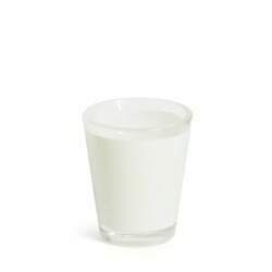 Copo de Mini Drink Curto em Vidro Cristal com Faixa Branca - 50ml
