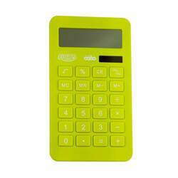 Calculadora Grande 10 Dígitos Neon Verde BRW